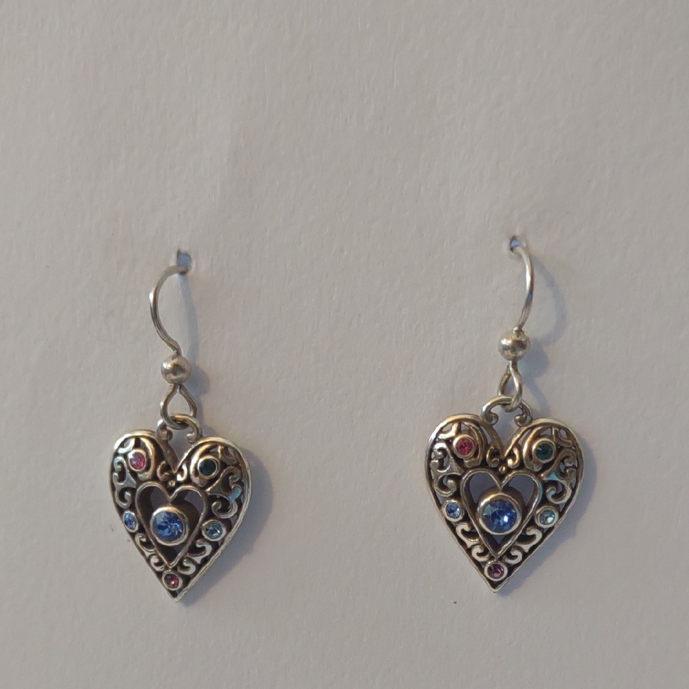 Brighton Elora Gems Heart French Wire Earrings